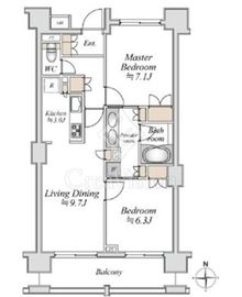 アールスタイルズ武蔵小杉WEST 11階 間取り図