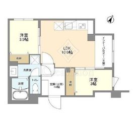 ウェルスクエア目黒 101 間取り図