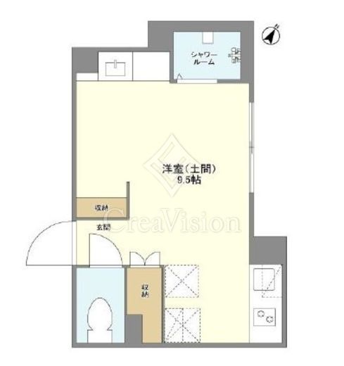 ウェルスクエア目黒 102 間取り図