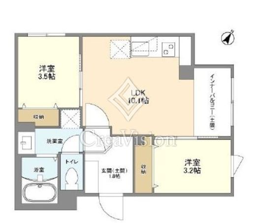 ウェルスクエア目黒 301 間取り図
