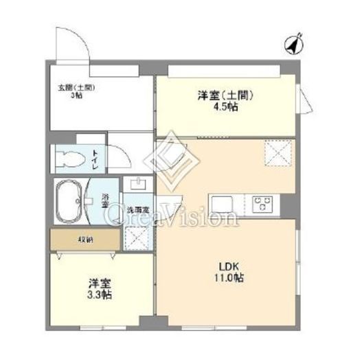 ウェルスクエア目黒 303 間取り図