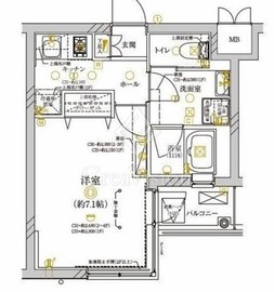 ディアレイシャス武蔵新城 3階 間取り図