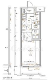 Log登戸Station side 4階 間取り図
