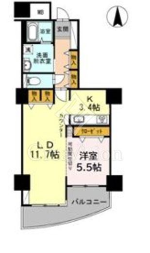 品川シーサイドビュータワー2 2802 間取り図