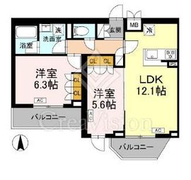 ロイジェント上板橋 502 間取り図