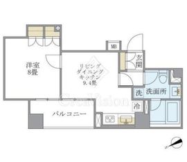 ブリリアイスト銀座東 1202 間取り図