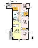 ロイジェント上板橋 501 間取り図