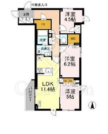 ロイジェント上板橋 501 間取り図