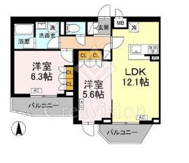 ロイジェント上板橋 405 間取り図