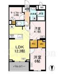 ロイジェント上板橋 102 間取り図