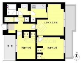 グランディコア中野弥生町 2階 間取り図