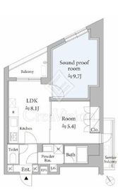 ASTILEstudio代々木 2階 間取り図