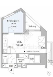 ASTILEstudio代々木 5階 間取り図