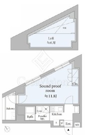 ASTILEstudio代々木 7階 間取り図