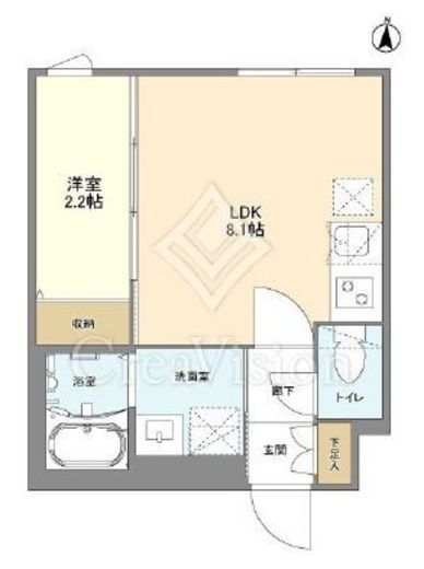 ウェルスクエア八幡山 302 間取り図