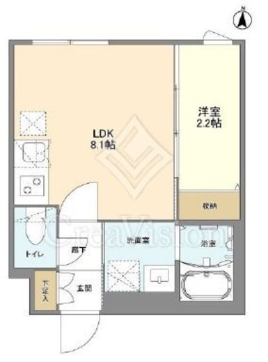 ウェルスクエア八幡山 203 間取り図
