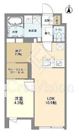 ウェルスクエア八幡山 201 間取り図