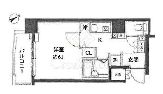 ジュエル京橋 9階 間取り図