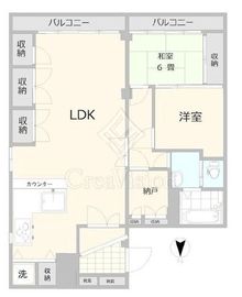 秀和第一南平台レジデンス 5階 間取り図