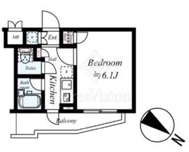 ルーブル新宿西落合七番館 5階 間取り図