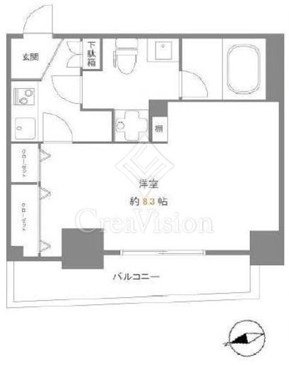 アクサス白金台 6階 間取り図