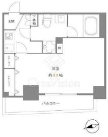 アクサス白金台 6階 間取り図