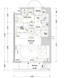 アクサス東新宿アジールコート 2階 間取り図