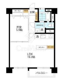 高田馬場住宅 4階 間取り図