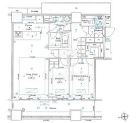 WORLD TOWER RESIDENCE 33階 間取り図