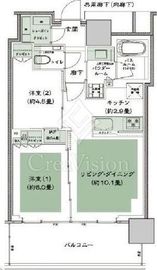 グランドシティタワー池袋 9階 間取り図