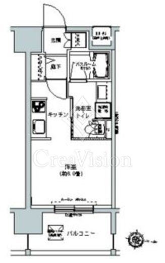 パークキューブ板橋本町 810 間取り図