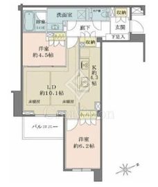 プラウド駒込ディアージュ 3階 間取り図