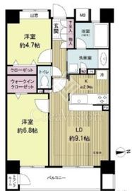 コンセール大森山王弐番館 2階 間取り図