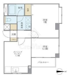 クレールメゾン左門町 204 間取り図