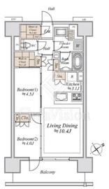 ブランシエラ海老名 6階 間取り図