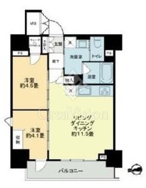ザ・ライオンズフォーシア鶴見 901 間取り図