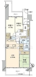 ガーデンアリーナ新百合ヶ丘 ビューコート壱番館 4階 間取り図