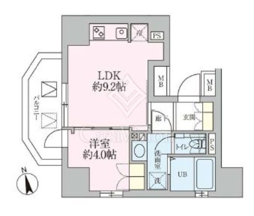 ザ・レジデンス三ノ輪 1503 間取り図