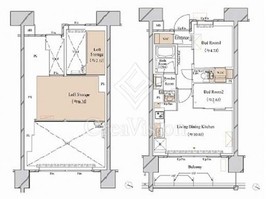 ブランシエスタ新丸子リバーフロント 1405 間取り図