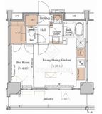ブランシエスタ木場 409 間取り図