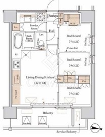 ブランシエスタ木場 611 間取り図
