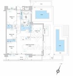 プレディアコート鷺沼 707 間取り図