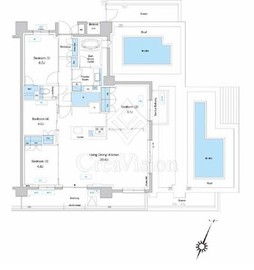 プレディアコート鷺沼 707 間取り図