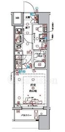 ラクラス横浜 907 間取り図