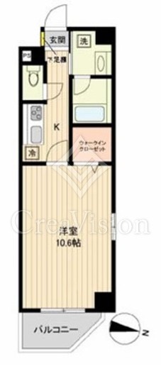 ベルメゾン若林 505 間取り図