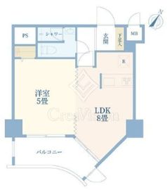 インペリアル六本木1号館 4階 間取り図
