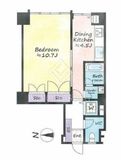 麻布十番中央マンション 5階 間取り図