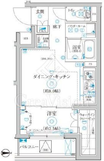RELUXIA武蔵中原 (リルシア武蔵中原) 2階 間取り図
