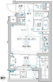 RELUXIA武蔵中原 (リルシア武蔵中原) 2階 間取り図