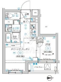 RELUXIA武蔵中原 (リルシア武蔵中原) 2階 間取り図
